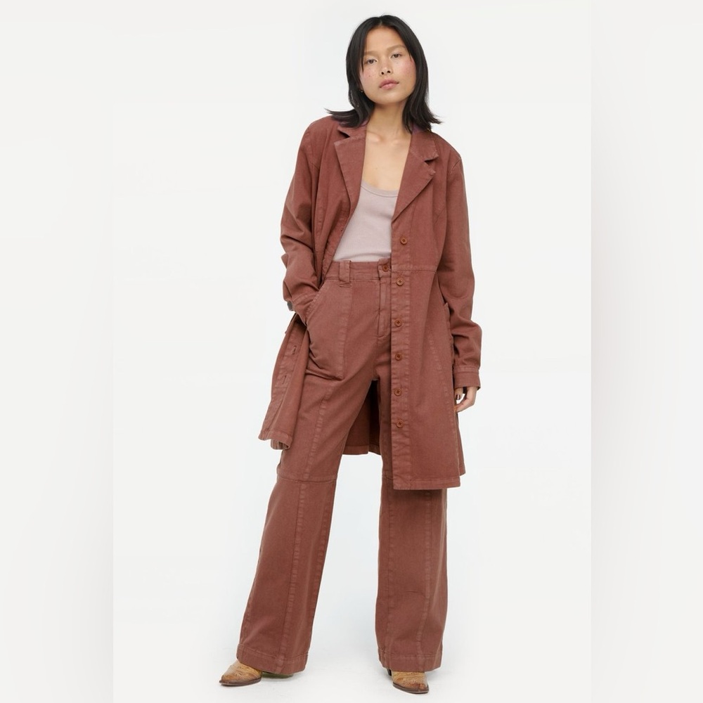 LACAUSA Bodhi Jacket in Cocoa (Lightweight denim) - New Without Tags